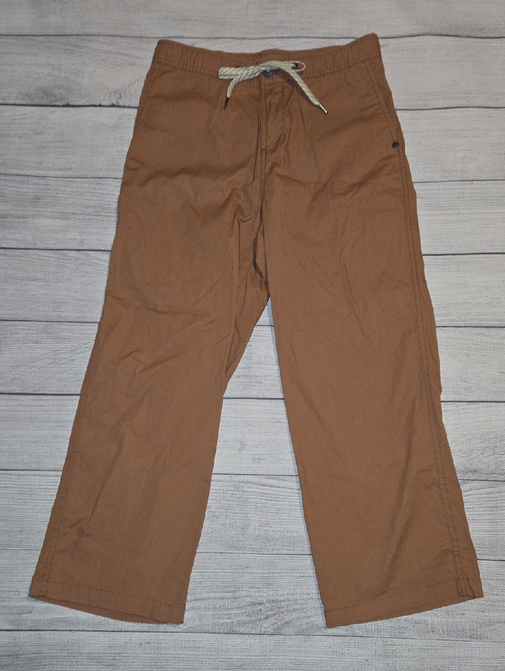 Vuori Women's Ripstop Wide Leg Cropped Pants Copper Size S